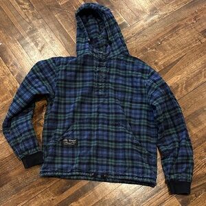 Plaid Hooded Women's Sweater